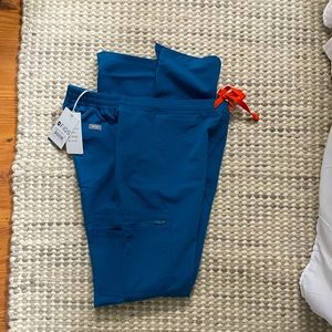 Figs Alps Blue Yola skinny scrub pant (size small tall)